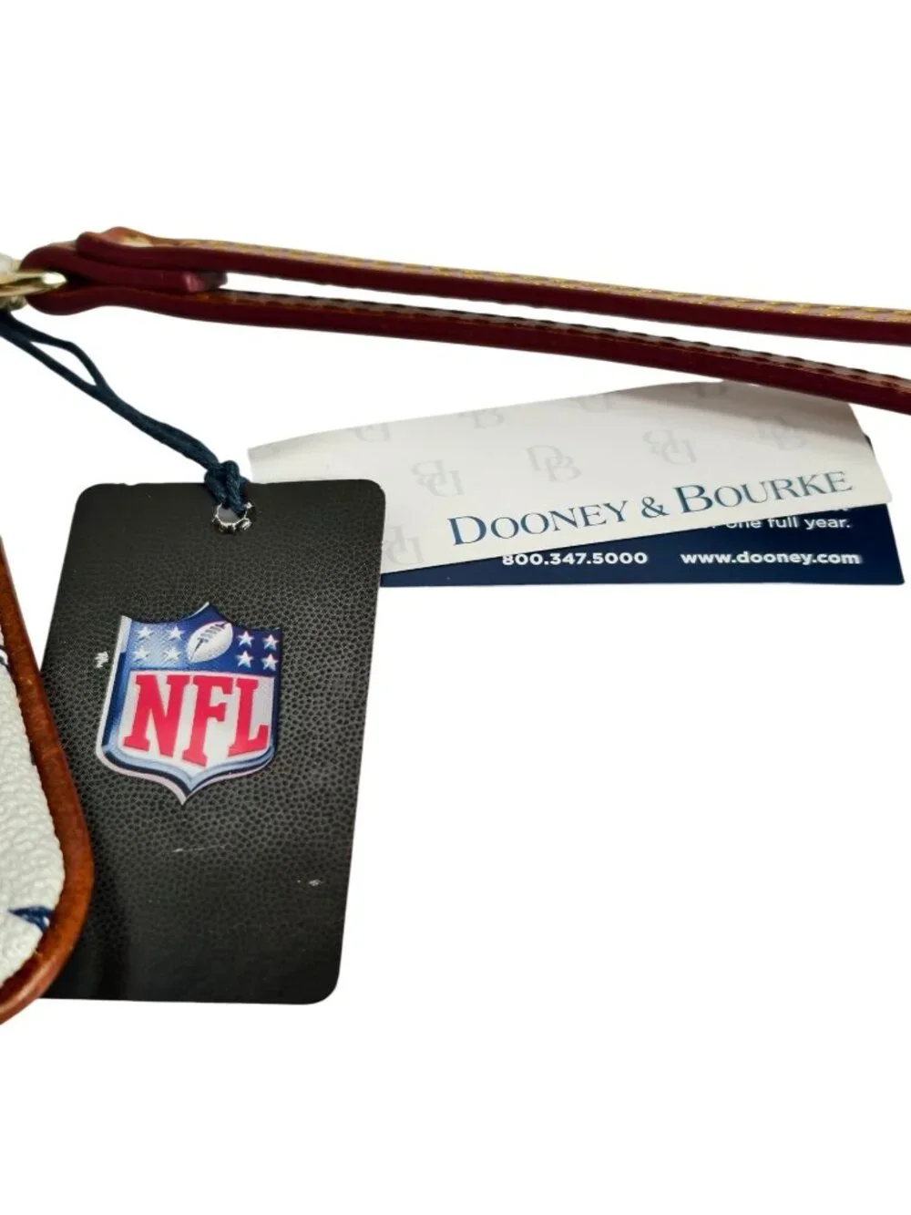 Dooney & Bourke Dallas Cowboys Large Slim Wristlet Leather Star Print New Tags